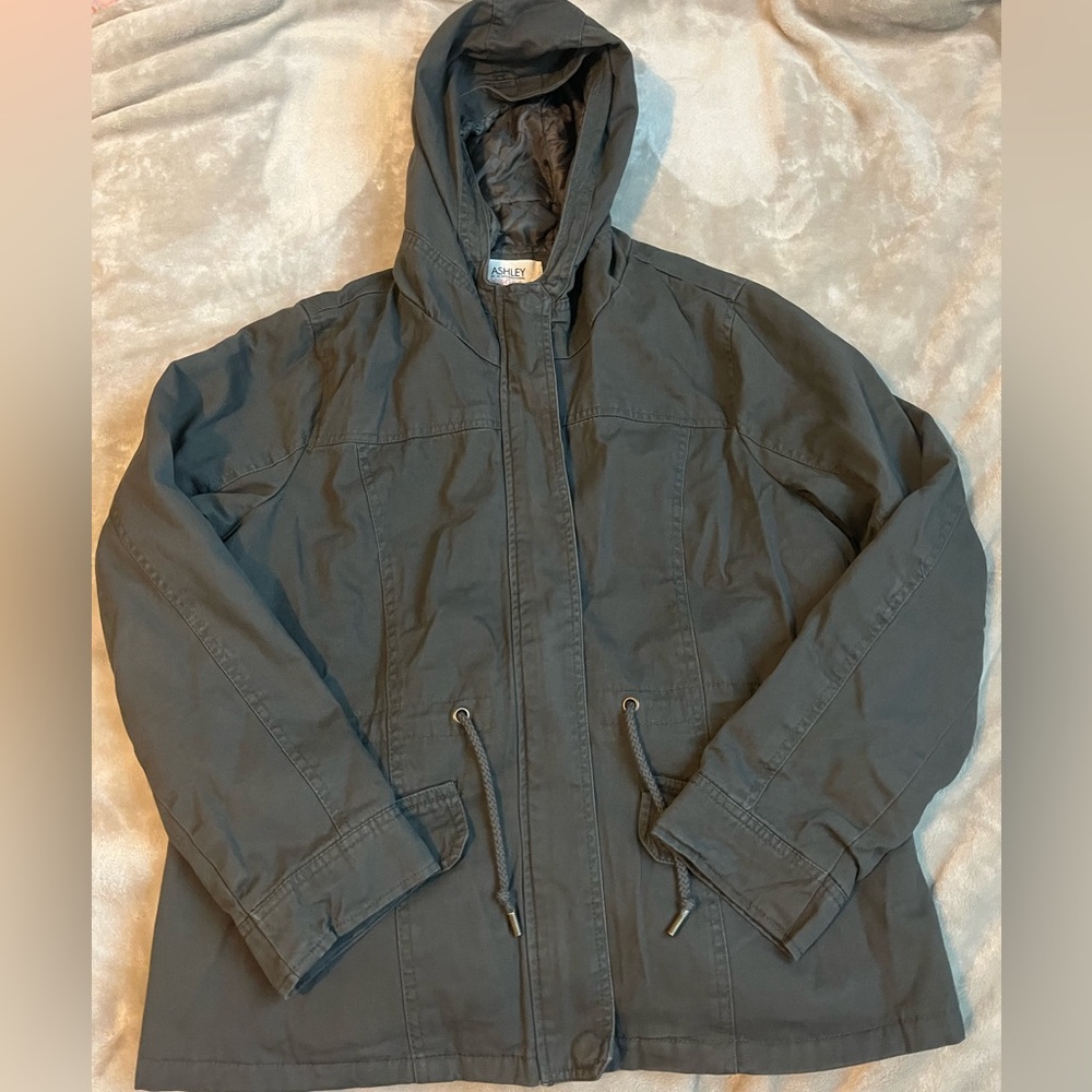 Ashley by 26 International Utility Jacket Grey sz XL